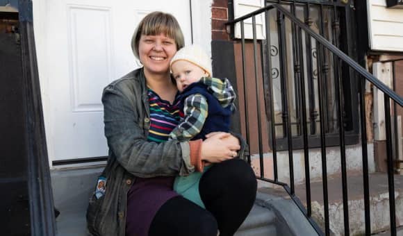 Naomi and son, Frances.